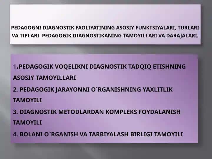Pedagogik diagnostika