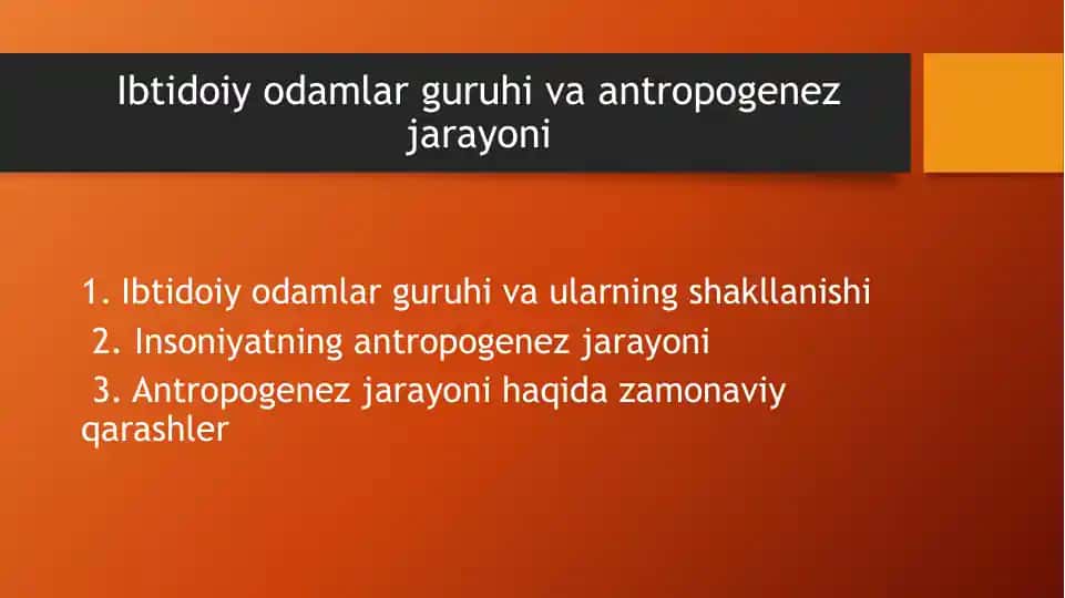 Antropogenez jarayoni