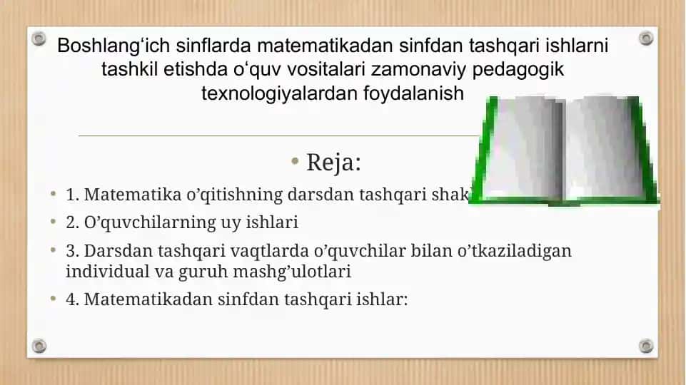 Boshlang’ich sinflar matematikasi