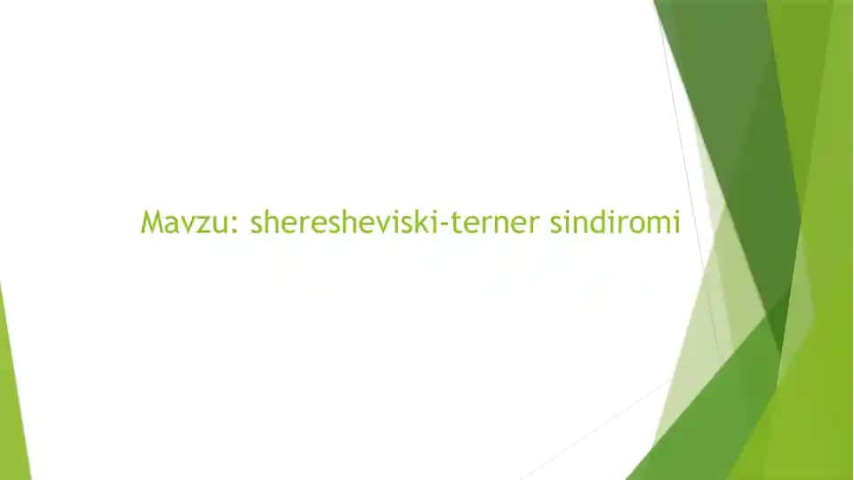 Sheresheviski-Terner sindromi