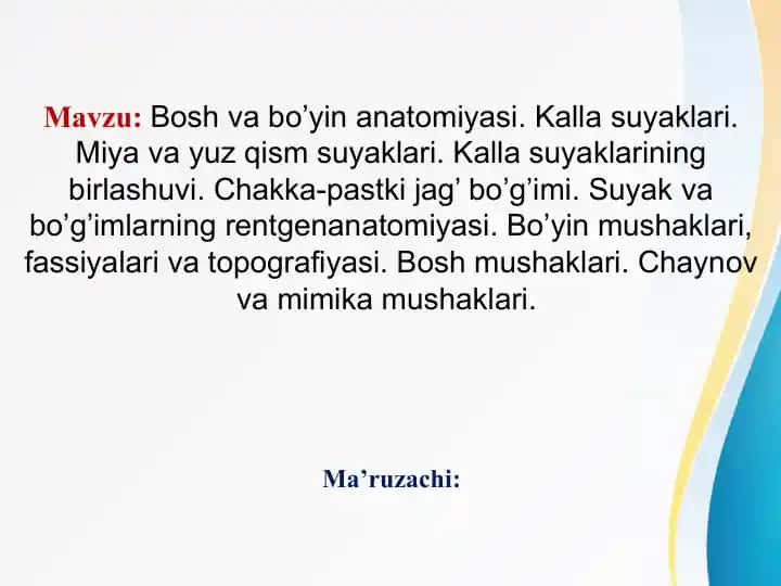Boshvabo’yinanatomiyasi