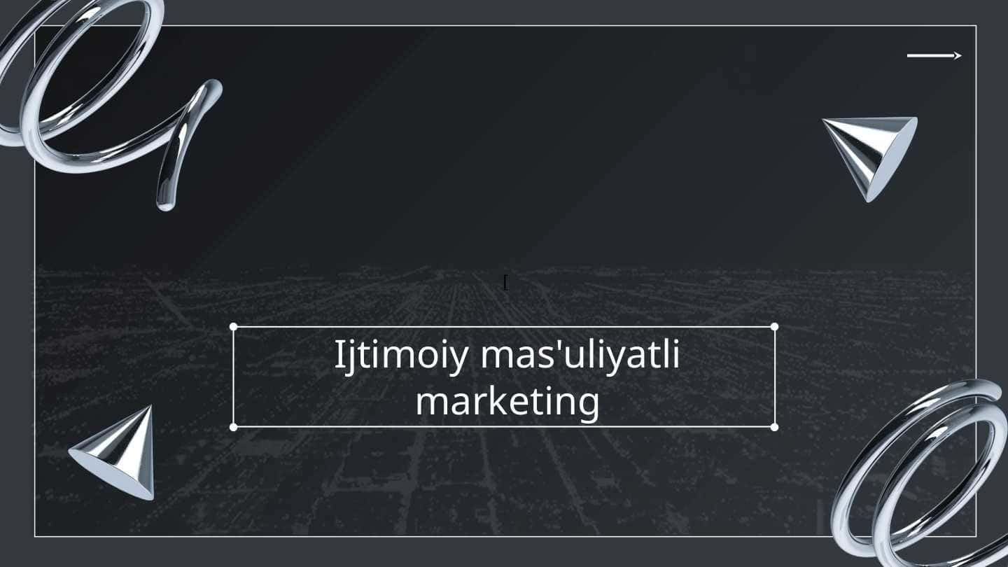 Ijtimoiy mas'uliyatli marketing