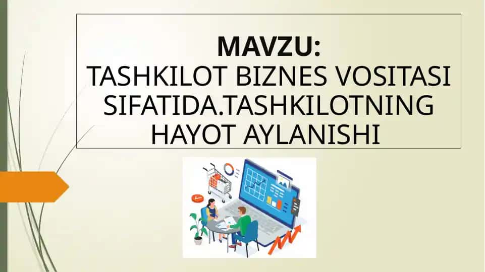 Tashkilot Biznes Vositasi Sifatida
