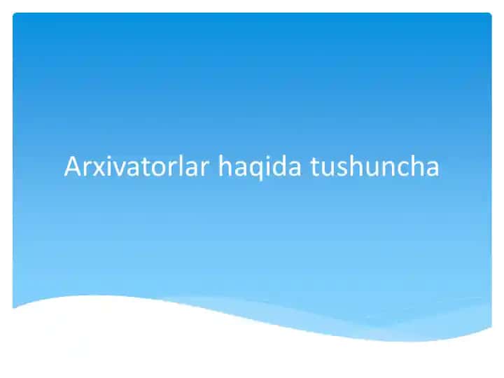 Arxivatorlar
