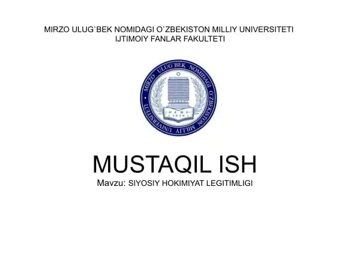 Siyosiy hokimiyat legitimitligi