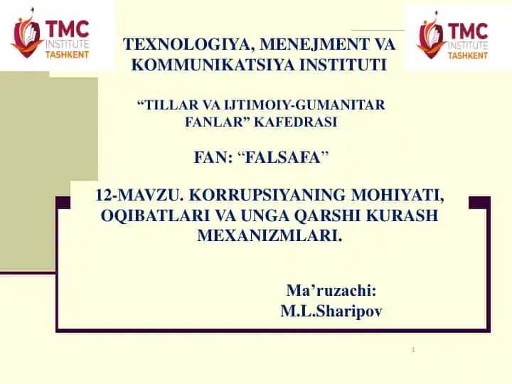 Korrupsiyaning Mohiyati, Oqibatlari va Ungar Qarshi Kurash Mexanizmlari