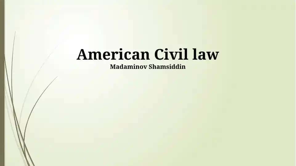 American Civil law