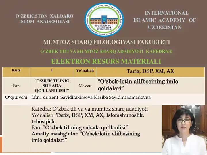 O‘zbek adabiy tili me’yorlari