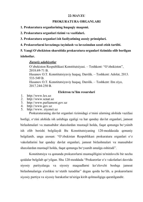 Prokuratura organlari