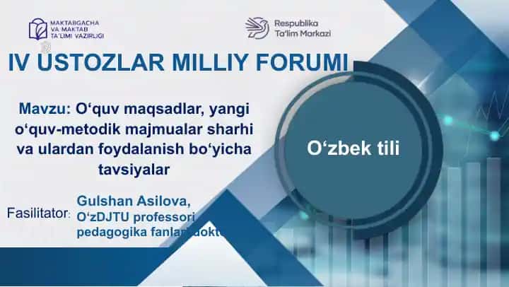 O‘quv maqsadlar, yangi oʻquv-metodik majmualar sharhi va ulardan foydalanish bo‘yicha tavsiyalar