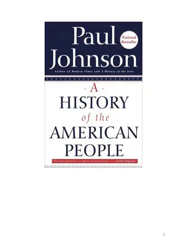 A HISTORY OF THE AMERICAN PEOPLE