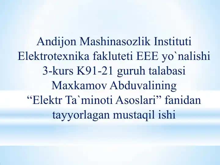 Reaktiv quvvat tushunchasi