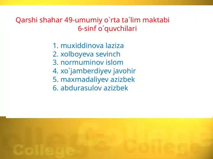 Komil insonlik sari qadam