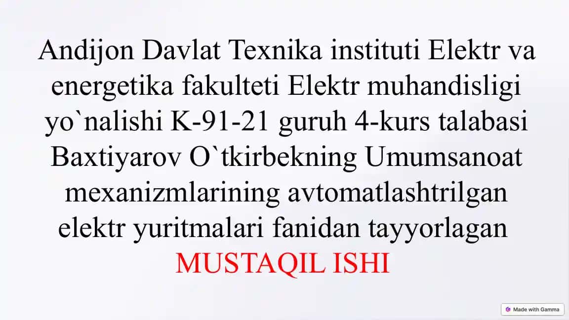 Konveyer haqida umumiy ma’lumotlar