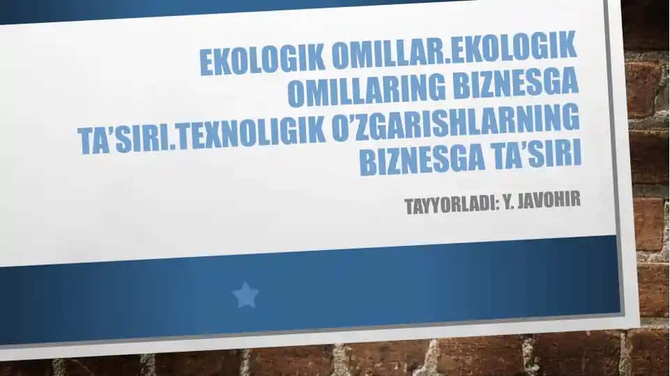 EKOLOGIK OMIL