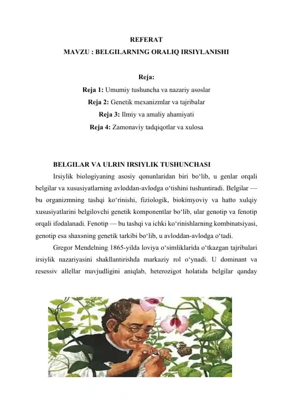 BELGILARNING ORALIQ IRSIYLANISHI