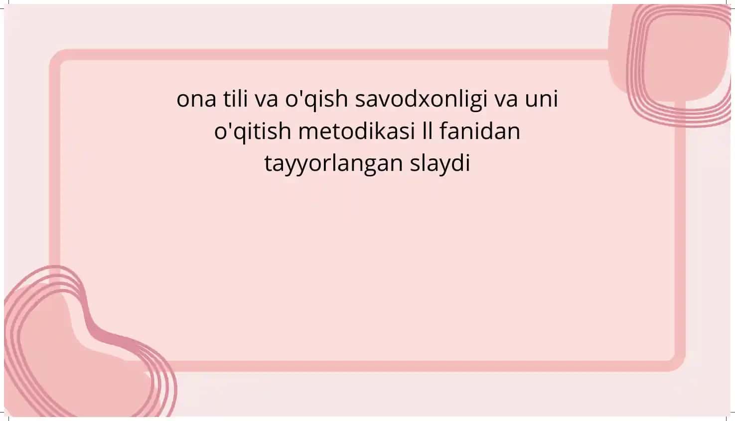 Son so'z turkumi va sonlarning tuzilishi