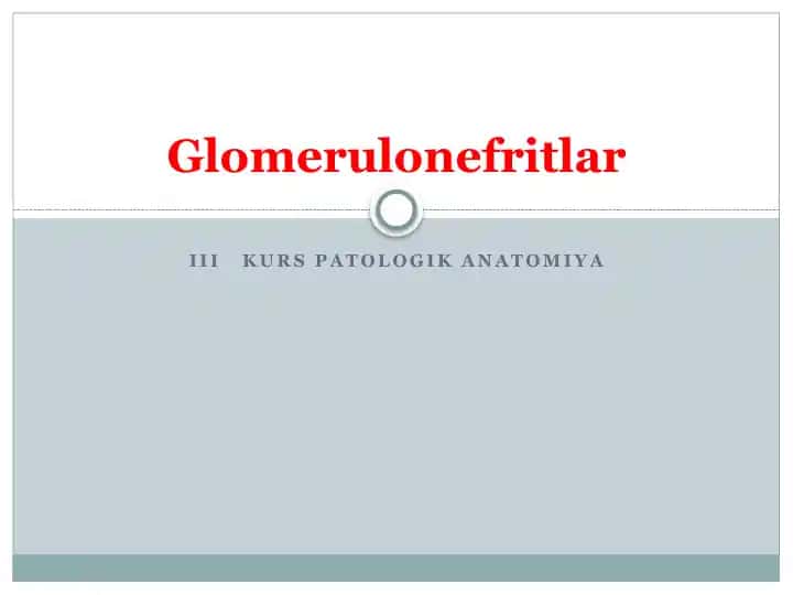 III kurs Patologiya Anatomiyasi