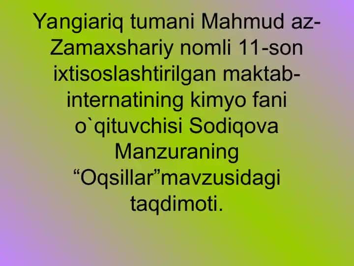 Oqsillar