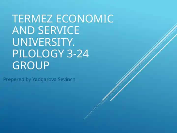 University Presentation