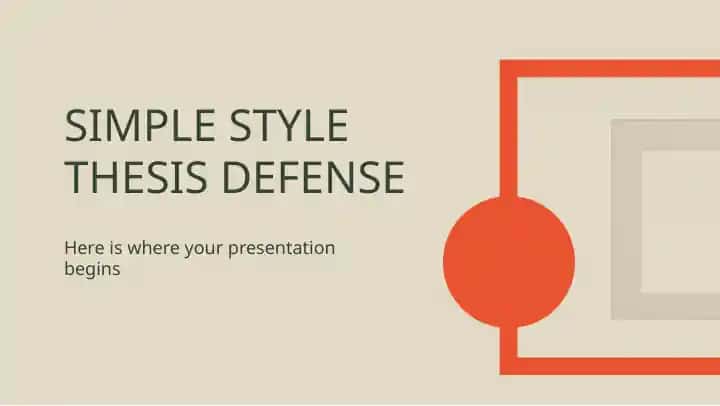 SIMPLE STYLE THESIS DEFENSE