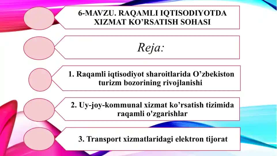 Raqamli iqtisodiyot sharoitlarida O’zbekiston turizm bozorining rivojlanishi