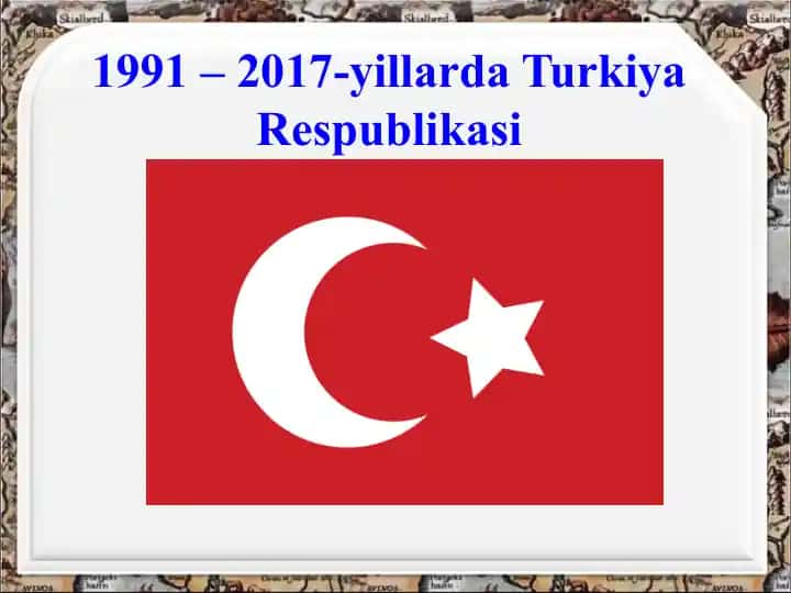 Turkiya bo'ylab siyosiy jarayonlar haqida tushuncha