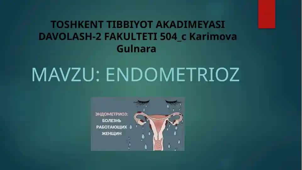 ENDOMETRIOZ