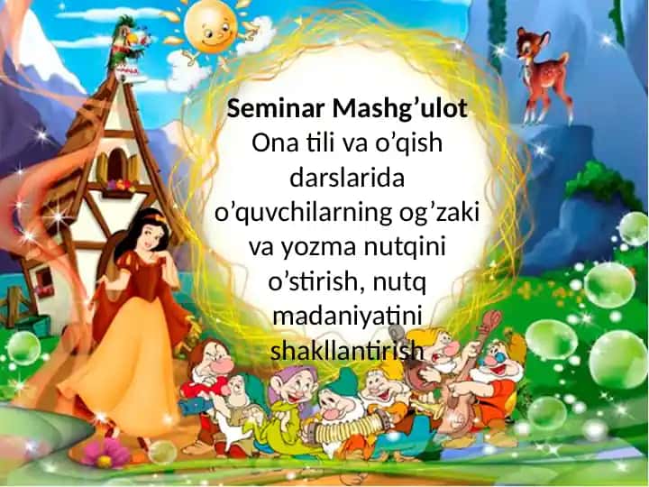 Seminar Mashg’ulot