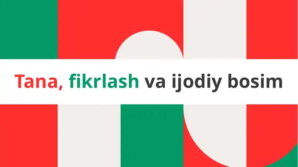 ijodiy fikrlash fanidan slayd