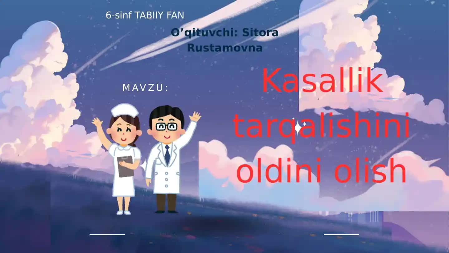 Kassalliklarni oldini olish pptx