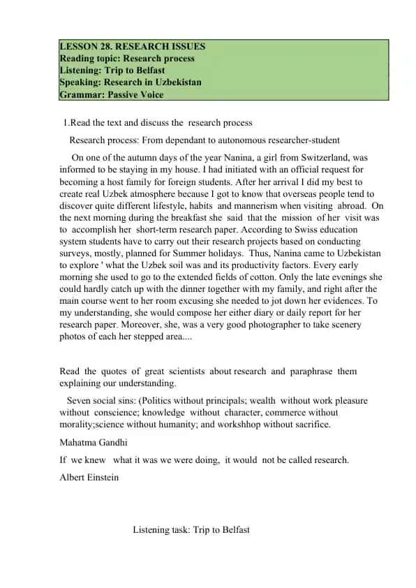 Research process: From dependant to autonomous researcher-student