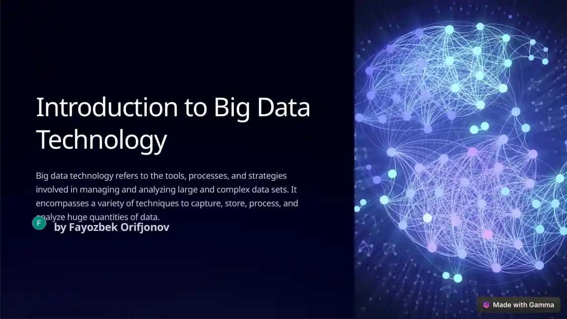 Introduction to Big Data Technology