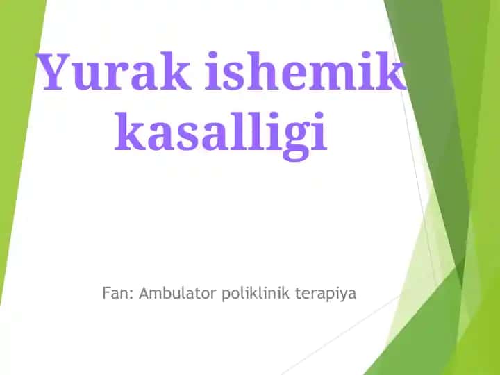 Yurak ishemik kasalligi