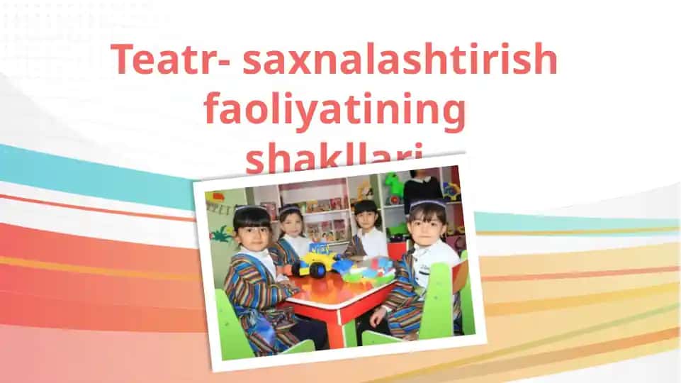 Teatr-saxnalashtirish faoliyatining shakllari