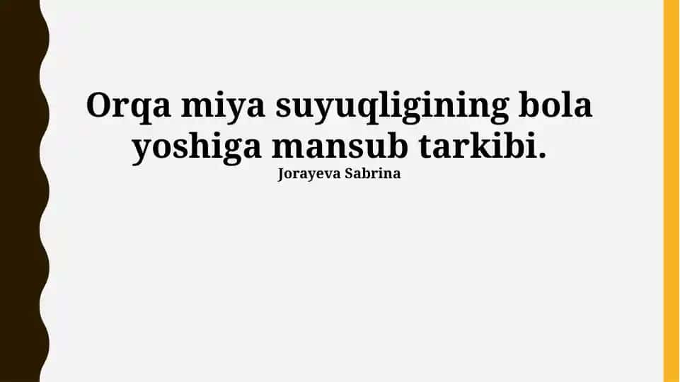 Amnion suyuqligining tahlili va homila rivojlanishi