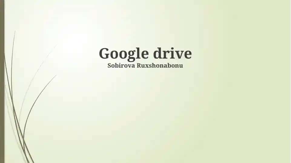 Google Drive Xavfsizligi va Maxfiyligi