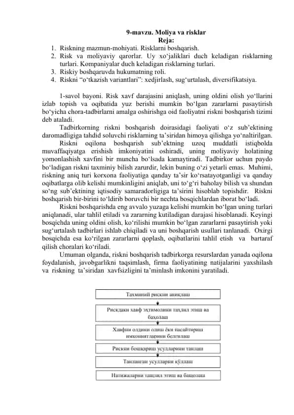 Risk boshqarish tizimlari