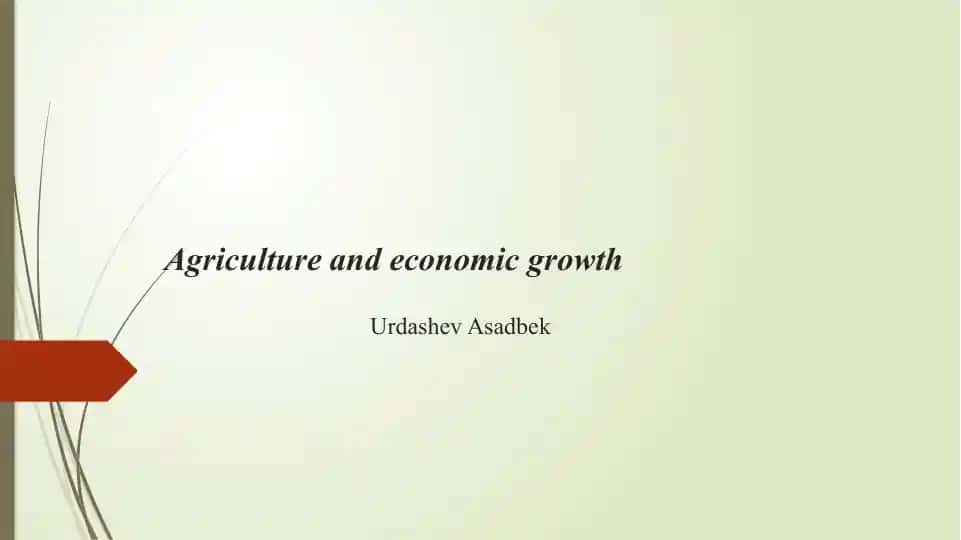 Agriculture’s Role in Economic Growth
