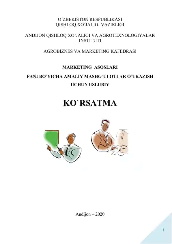 Amaliy Mashgulotlar O'tkazish Bo'yicha Uslubiy Ko'rsatma