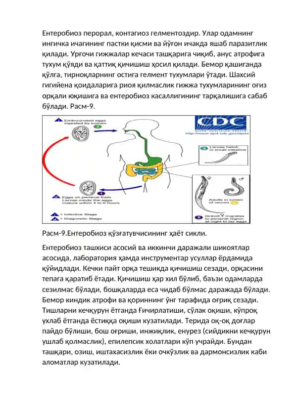 Ентеробиоз