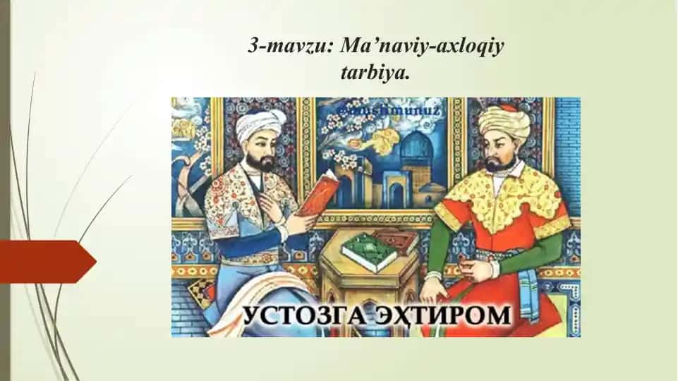 Ma’naviy-axloqiy tarbiya