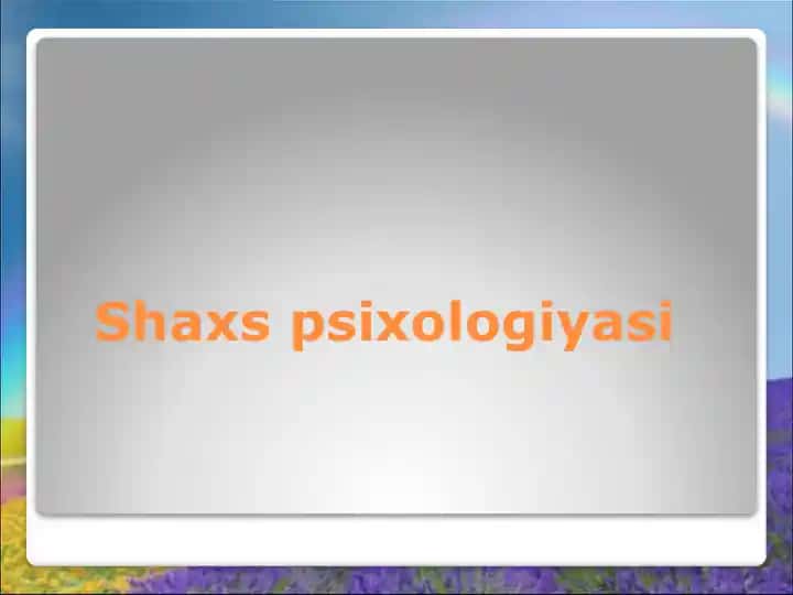 Shaxspsixologiyasi