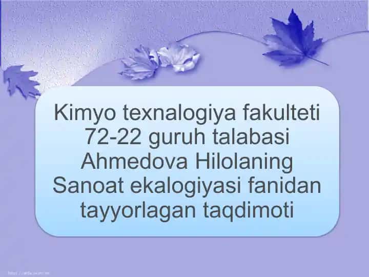 Atmosfera havosining ifloslanishi va unikamaytirish usullari