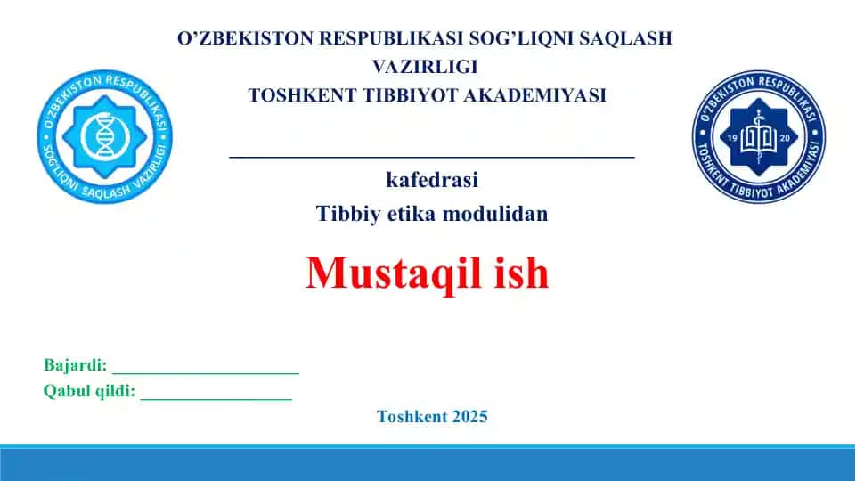 2. Tibbiy etikaning shakllanishida Gippokratning o'rni. Taqdimot 14 bet.