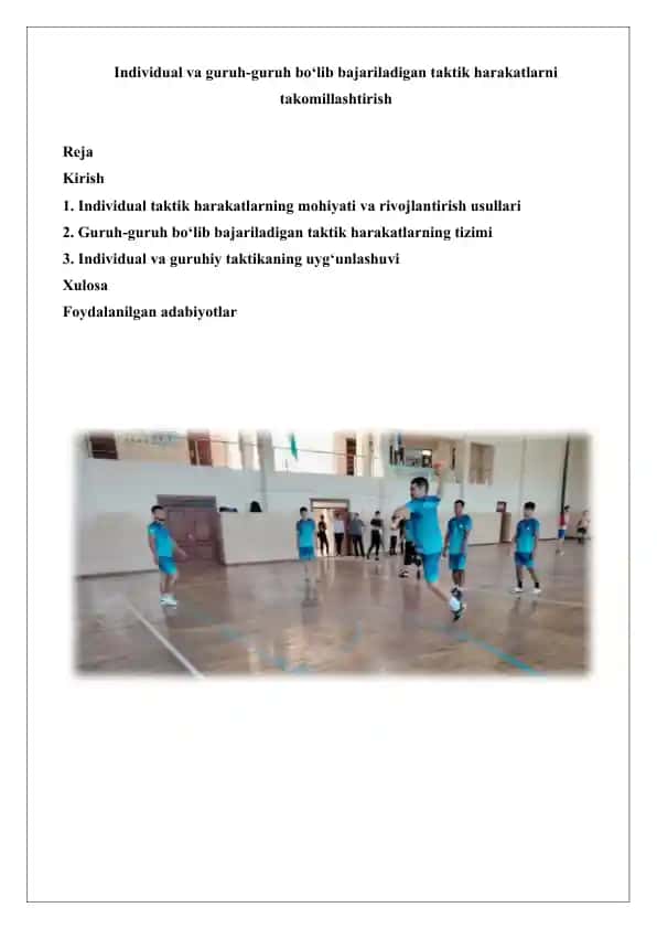 Taktik Harakatlar