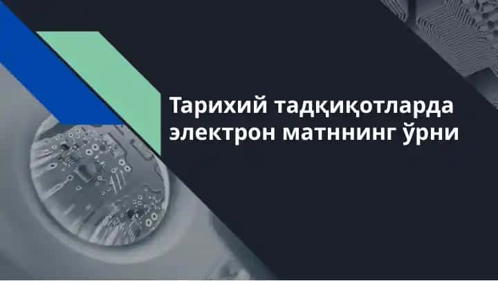Elektron matnni tashqaridan topish usullari