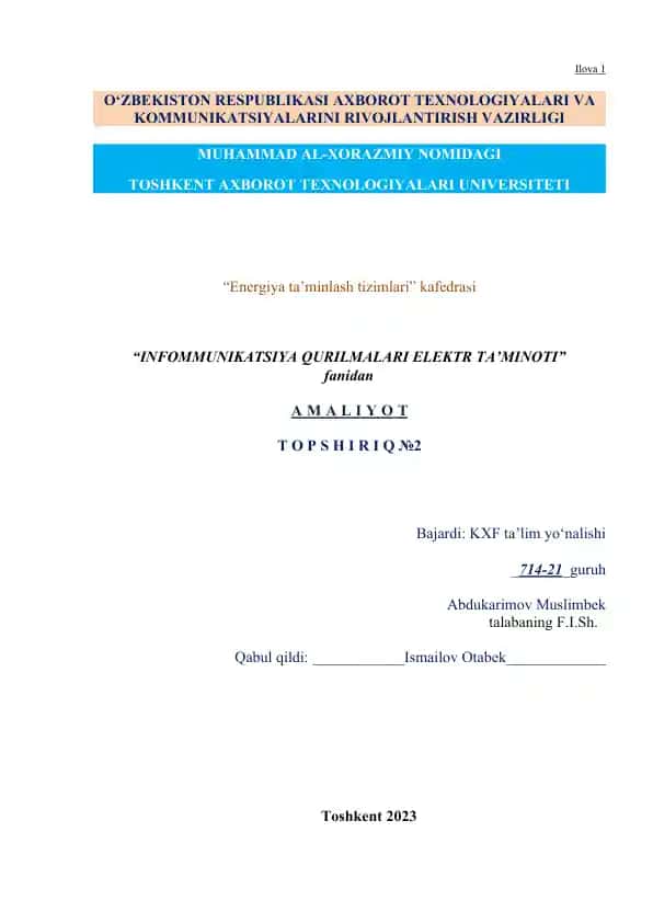 Elektr ta’minoti tizimlari