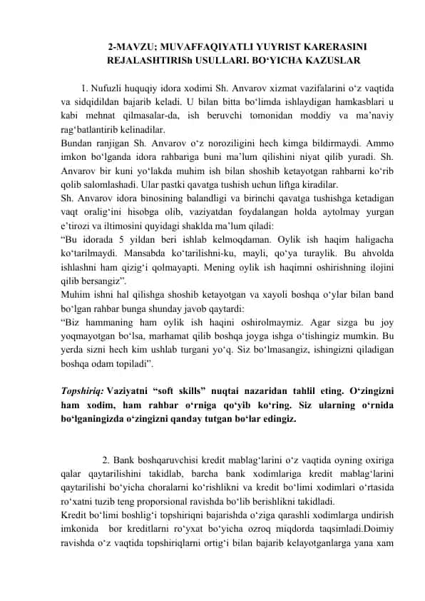 Muvaffaqiyatli Yuyrist Karerasi