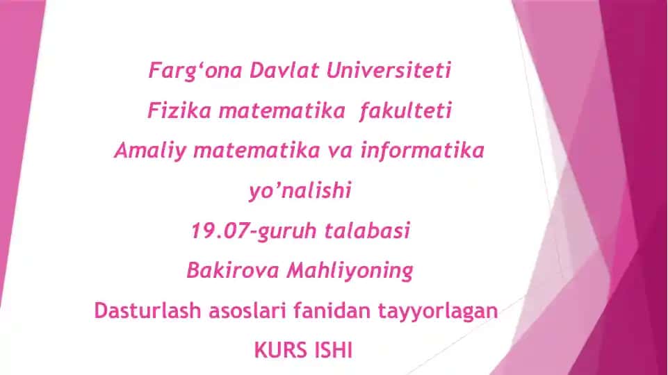 C# DASTURLASH TILIDA HelpProvider komponentasi yordamida dasturlar yaratish